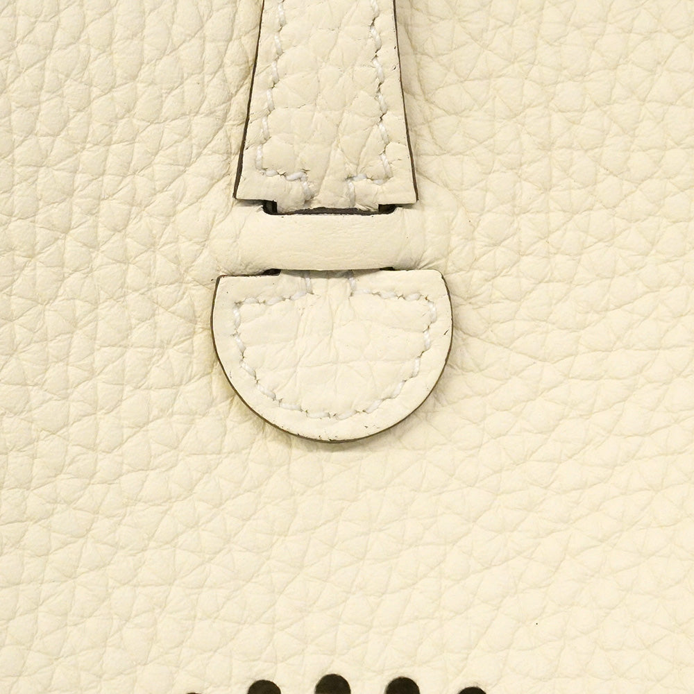【6he5038】エルメス ショルダーバッグ エヴリンTPM トリヨンクレマンス クレーム ゴールド金具 K刻印【中古】レディース