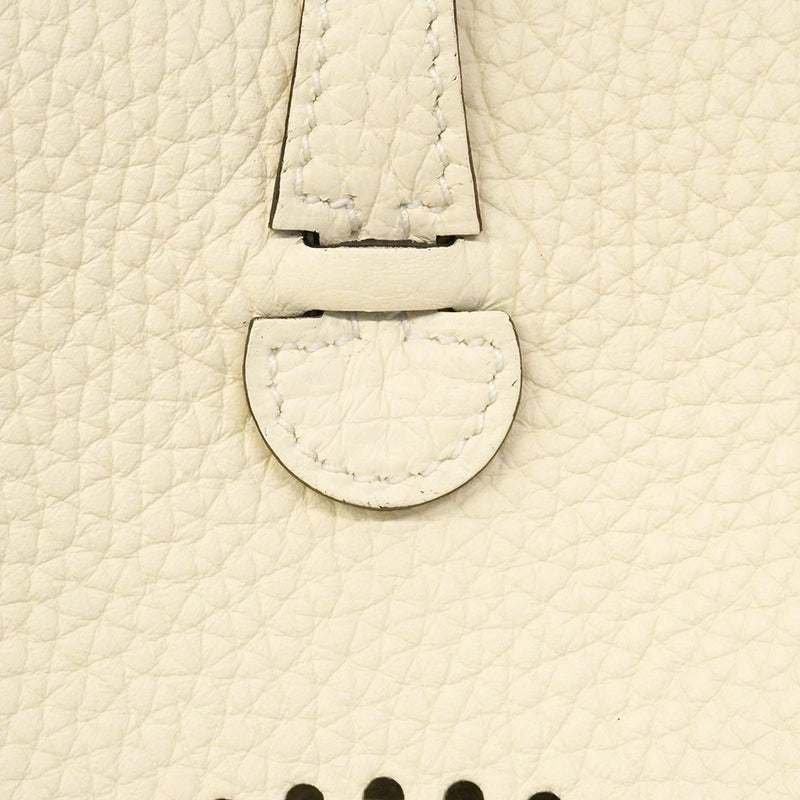 【6he5038】エルメス ショルダーバッグ エヴリンTPM トリヨンクレマンス クレーム ゴールド金具 K刻印【中古】レディース