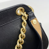 【6he5044-k】シャネル ハンドバッグ マトラッセ チェーンショルダー レザー ブラック ゴールド金具 2wayバッグ【中古】レディース