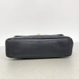 【6he5044-k】シャネル ハンドバッグ マトラッセ チェーンショルダー レザー ブラック ゴールド金具 2wayバッグ【中古】レディース