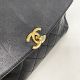 【6he5044-k】シャネル ハンドバッグ マトラッセ チェーンショルダー レザー ブラック ゴールド金具 2wayバッグ【中古】レディース