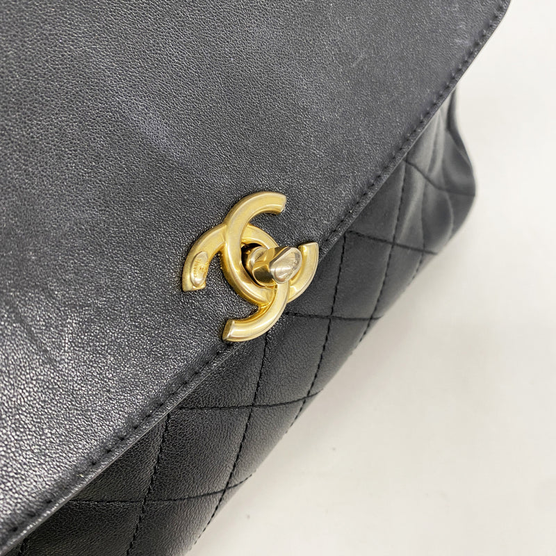 【6he5044-k】シャネル ハンドバッグ マトラッセ チェーンショルダー レザー ブラック ゴールド金具 2wayバッグ【中古】レディース