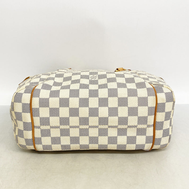 【6he5057】ルイヴィトン トートバッグ ダミエ・アズール トータリーPM N51261 ホワイト【中古】レディース