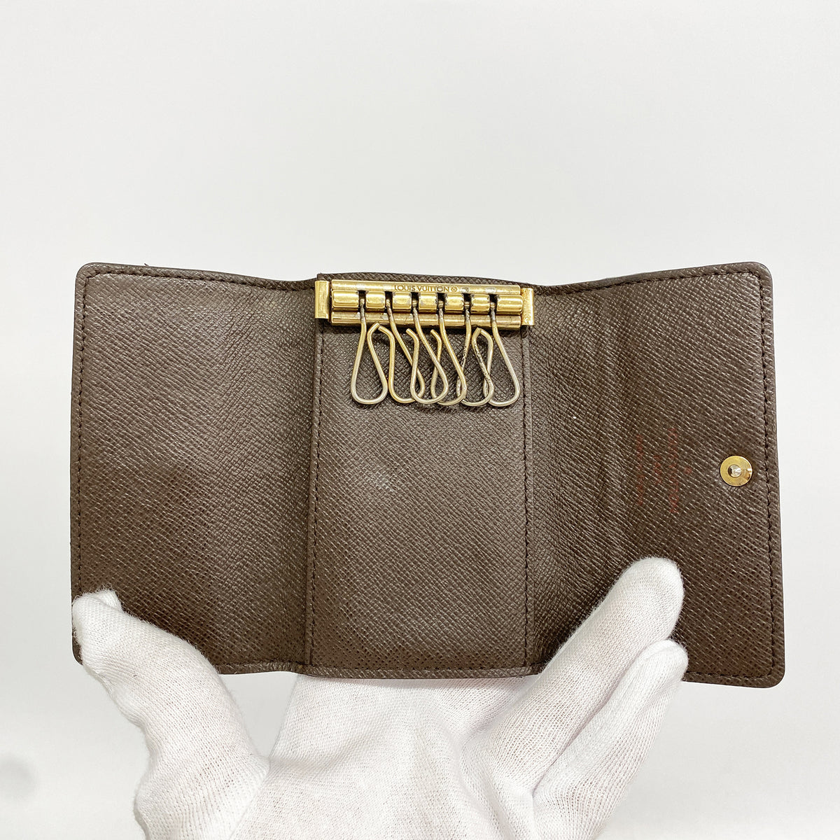 【6he5058】ルイヴィトン キーケース ダミエ ミュルティクレ6 N62630 エベヌ【中古】メンズ レディース ユニセックス