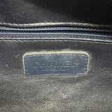 【6he5060】シャネル ハンドバッグ マトラッセ パテントレザー カーフ ネイビー シルバー金具【中古】レディース