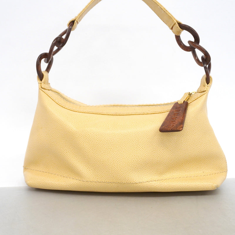 【6he5072】シャネル ハンドバッグ キャビアスキン ベージュ ゴールド金具【中古】レディース