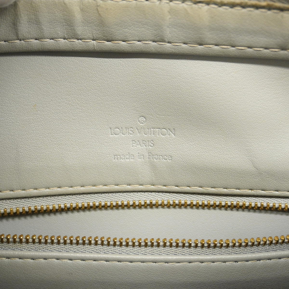 【6he5081】ルイヴィトン トートバッグ ヴェルニ ヒューストン M91053 グリ【中古】レディース