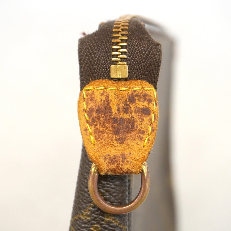 【6he5085】ルイヴィトン ポーチ モノグラム ポシェットアクセソワール M51980 ブラウン【中古】レディース