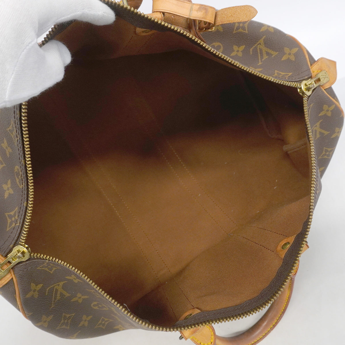 【6he5086】ルイヴィトン ボストンバッグ モノグラム キーポル45 M41428 ブラウン【中古】メンズ レディース ユニセックス