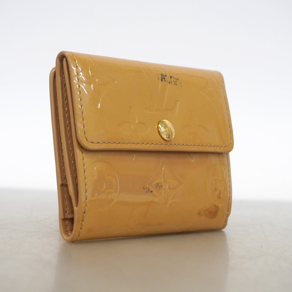 【6he5089】ルイヴィトン コインケース ヴェルニ ラドロー M91355 ノワゼット【中古】レディース