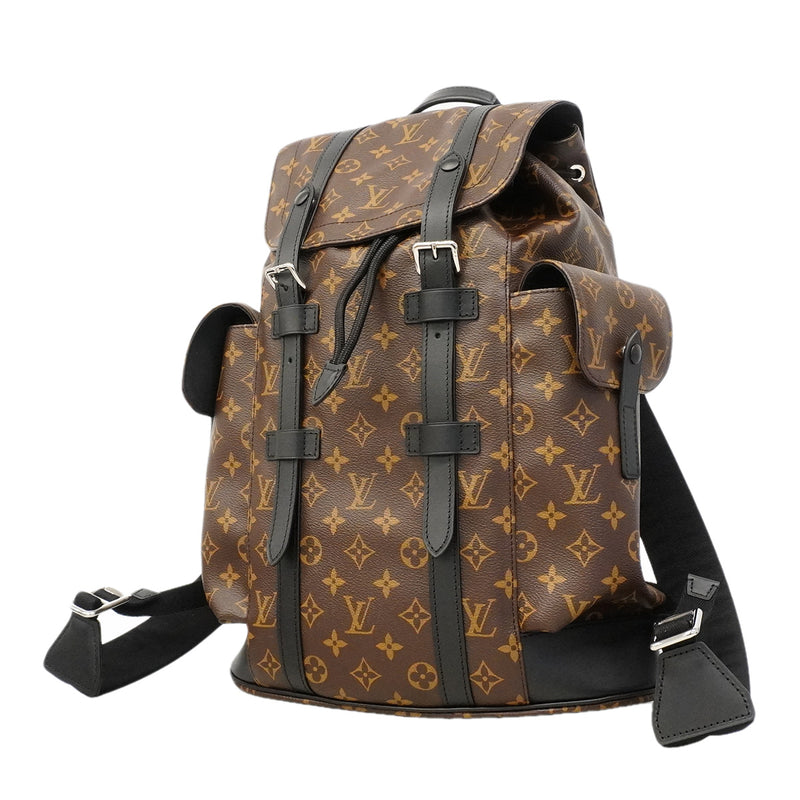 【6he5091】ルイヴィトン リュック・デイパック モノグラム・マカサー クリストファーMM M43735 ブラウン【中古】メンズ
