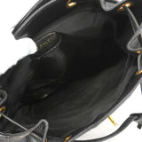 【6he5097-k】シャネル リュック・デイパック トリプルココ キャビアスキン ブラック ゴールド金具【中古】レディース