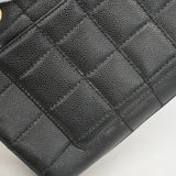 【6he5100-k】シャネル トートバッグ チョコバー キャビアスキン ブラック ゴールド金具【中古】レディース