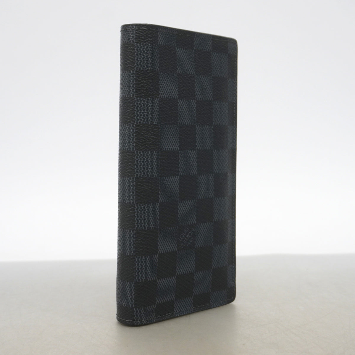 【6he5111-k】ルイヴィトン 長財布 ダミエ・コバルト ポルトフォイユブラザ N63212 ネイビー ブラック【中古】メンズ