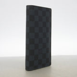 【6he5111-k】ルイヴィトン 長財布 ダミエ・コバルト ポルトフォイユブラザ N63212 ネイビー ブラック【中古】メンズ