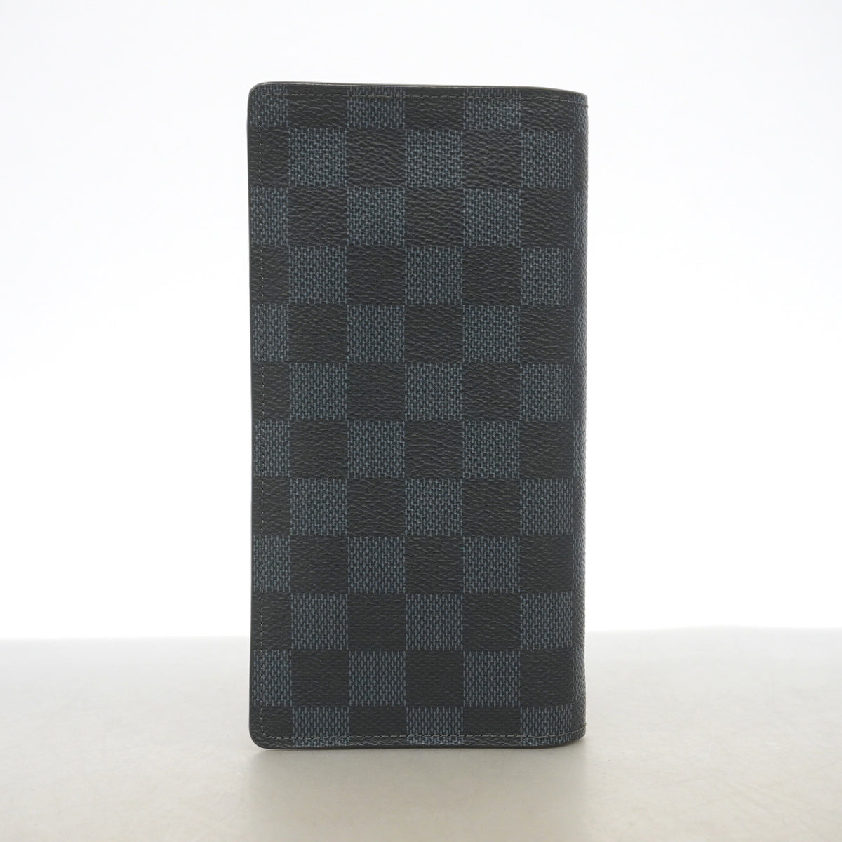 【6he5111-k】ルイヴィトン 長財布 ダミエ・コバルト ポルトフォイユブラザ N63212 ネイビー ブラック【中古】メンズ