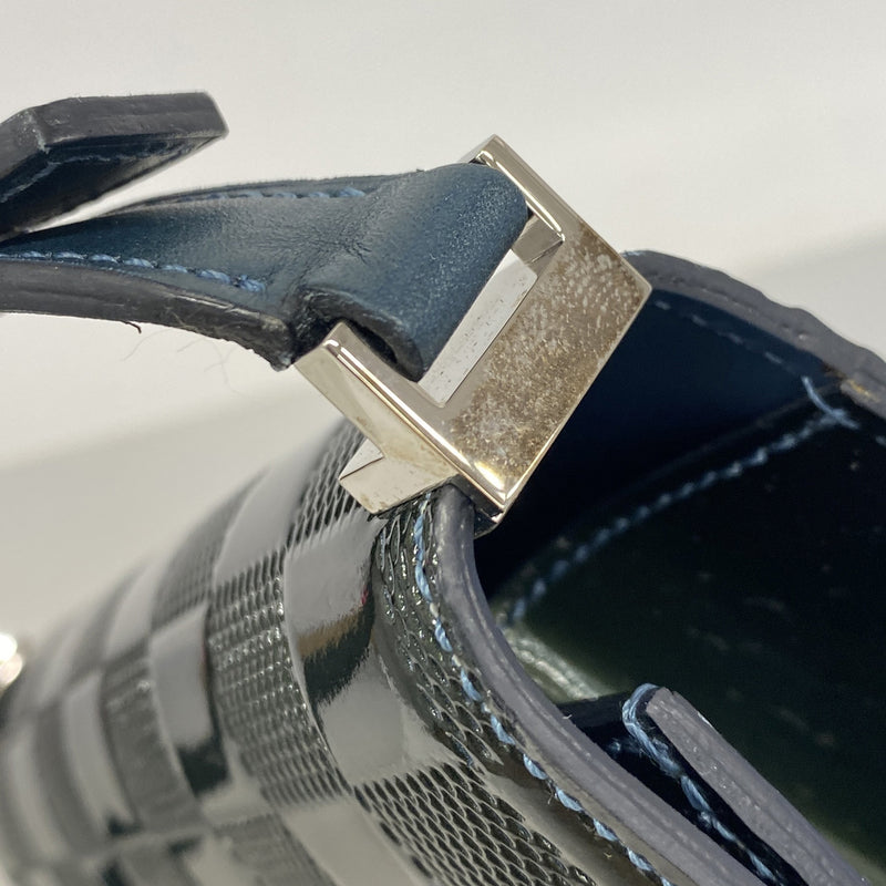 【6he5113】ルイヴィトン チェーントート ダミエ･ヴェルニ クラブ M92128 ぺトロールブルー【中古】メンズ レディース ユニセックス