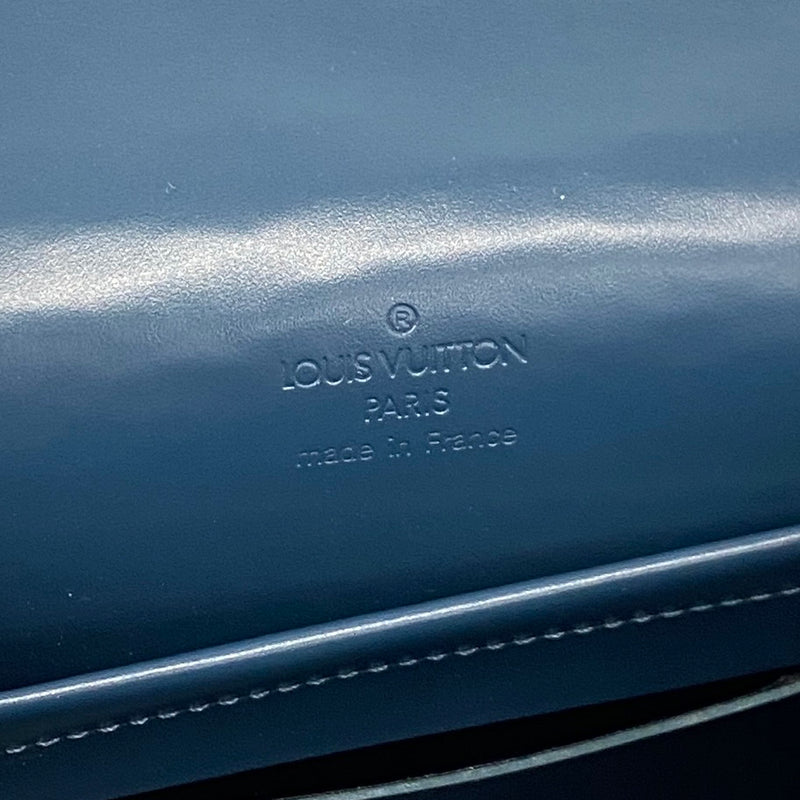 【6he5113】ルイヴィトン チェーントート ダミエ･ヴェルニ クラブ M92128 ぺトロールブルー【中古】メンズ レディース ユニセックス
