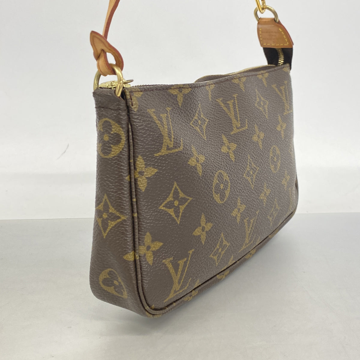 【6he5115】ルイヴィトン ポーチ モノグラム ポシェットアクセソワール M51980 ブラウン【中古】レディース