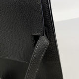 【6he5122】エルメス ブリーフケース ケリーデペッシュ38 アルデンヌ ブラック ゴールド金具 □D刻印【中古】レディース