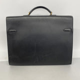【6he5122】エルメス ブリーフケース ケリーデペッシュ38 アルデンヌ ブラック ゴールド金具 □D刻印【中古】レディース