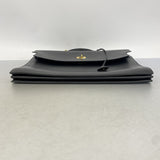 【6he5122】エルメス ブリーフケース ケリーデペッシュ38 アルデンヌ ブラック ゴールド金具 □D刻印【中古】レディース