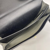 【6he5122】エルメス ブリーフケース ケリーデペッシュ38 アルデンヌ ブラック ゴールド金具 □D刻印【中古】レディース