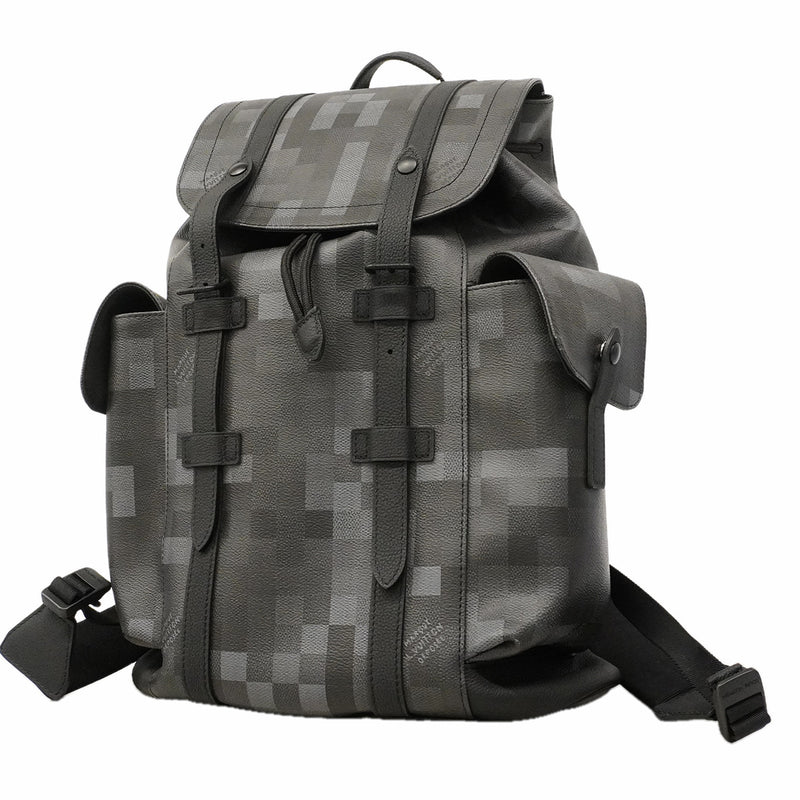 【6he5123】ルイヴィトン リュック・デイパック ダモフラージュ クリストファーMM M14952 ブラック【中古】メンズ