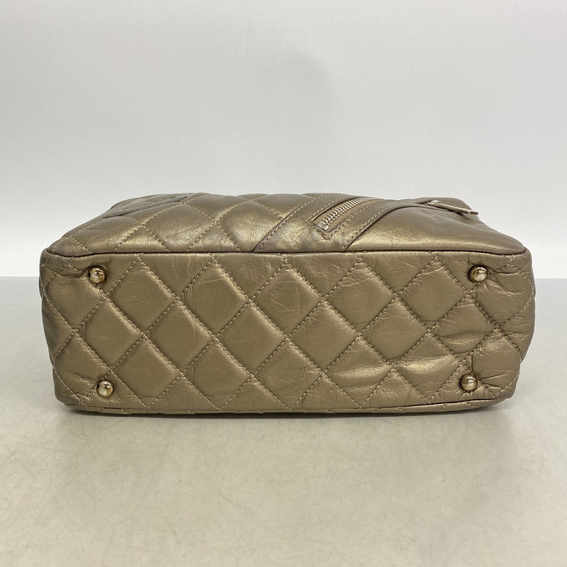 【6he5145】シャネル ショルダーバッグ カンボン チェーンショルダー ラムスキン ゴールド シルバー金具【中古】レディース