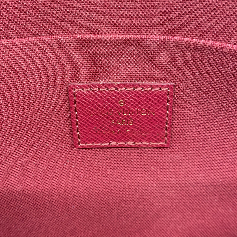 【6he5161-k】ルイヴィトン ショルダーウォレット モノグラム ポシェットフェリシー M61276 フューシャ【中古】レディース