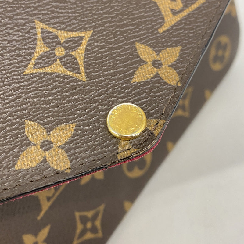 【6he5161-k】ルイヴィトン ショルダーウォレット モノグラム ポシェットフェリシー M61276 フューシャ【中古】レディース