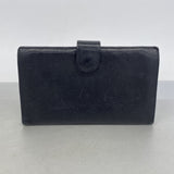 【6he5162-k】シャネル 長財布 キャビアスキン ブラック ゴールド金具【中古】レディース
