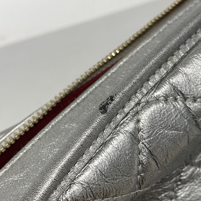 【6he5164-k】シャネル ショルダーバッグ チェーンショルダー ガブリエルドゥシャネル カーフスキン シルバー ゴールド/シルバー金具【中古】レディース