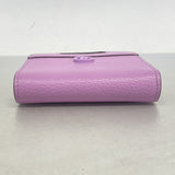 【6he5166-k】グッチ ショルダーウォレット ダブルG 701074 レザー パープル シルバー金具【中古】レディース