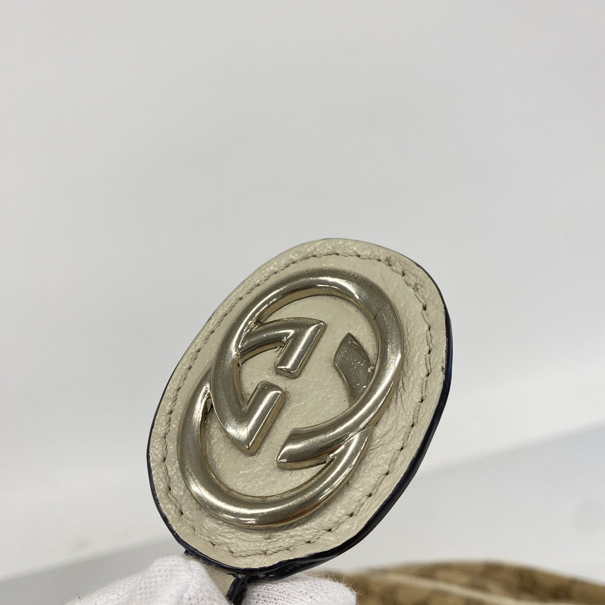 【6he5169-k】グッチ トートバッグ GGキャンバス スーキー 211943 キャンバス ベージュ ゴールド金具【中古】レディース