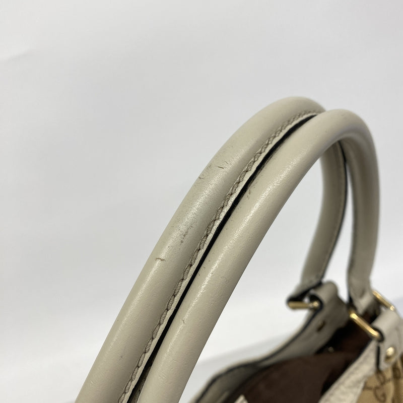 【6he5169-k】グッチ トートバッグ GGキャンバス スーキー 211943 キャンバス ベージュ ゴールド金具【中古】レディース