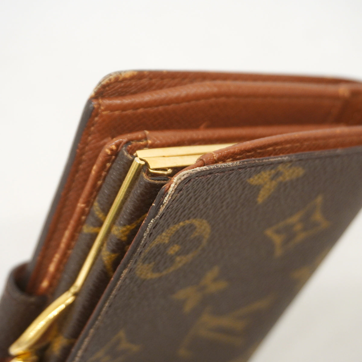 【6he5187】ルイヴィトン 財布 モノグラム ポルトフォイユ ヴィエノワ M61663 ブラウン【中古】レディース