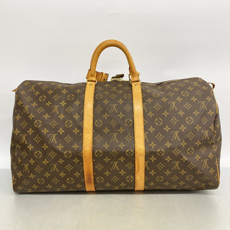 【6he5191】ルイヴィトン ボストンバッグ モノグラム キーポル55 M41424 ブラウン【中古】メンズ レディース ユニセックス
