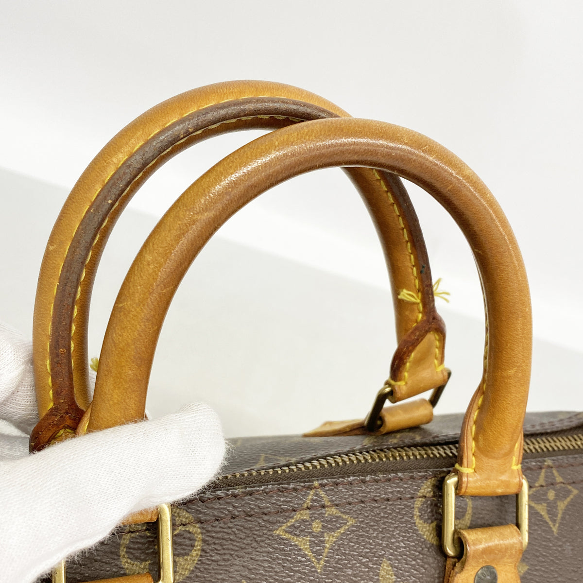 【6he5195】ルイヴィトン ハンドバッグ モノグラム スピーディ25 M41109 ブラウン【中古】レディース