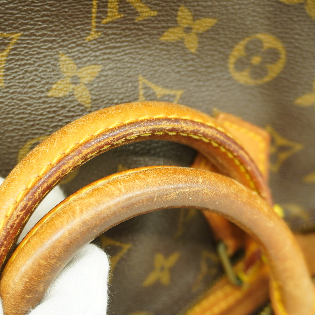 【6he5204】ルイヴィトン ハンドバッグ モノグラム スピーディ35 M41107 ブラウン【中古】レディース