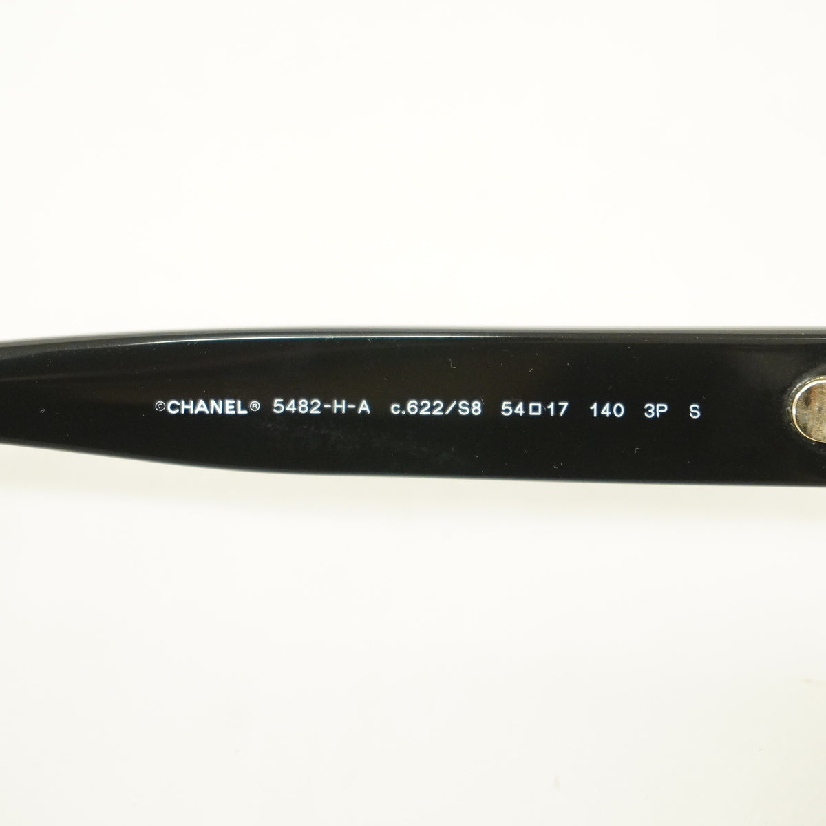 【6he5210】シャネル サングラス 5482-H-A プラスチック ブラック シャンパンゴールド金具【中古】レディース