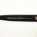 【6he5210】シャネル サングラス 5482-H-A プラスチック ブラック シャンパンゴールド金具【中古】レディース