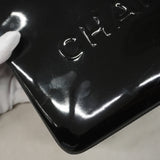 【6he5212】シャネル トートバッグ パテントレザー ブラック ゴールド金具【中古】レディース