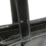 【6he5212】シャネル トートバッグ パテントレザー ブラック ゴールド金具【中古】レディース