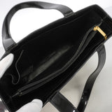 【6he5212】シャネル トートバッグ パテントレザー ブラック ゴールド金具【中古】レディース