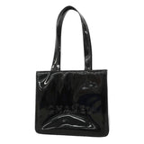 【6he5212】シャネル トートバッグ パテントレザー ブラック ゴールド金具【中古】レディース