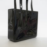 【6he5212】シャネル トートバッグ パテントレザー ブラック ゴールド金具【中古】レディース
