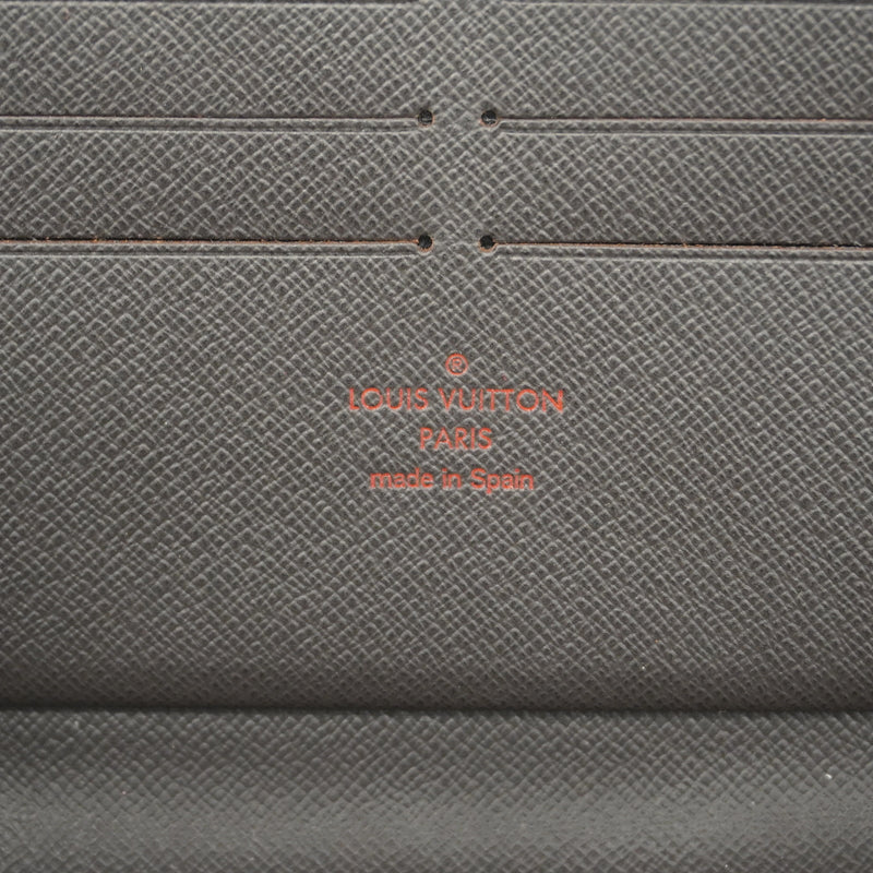 【6he5216】ルイヴィトン 長財布 ダミエ ジッピーオーガナイザーNM N63502 エベヌ【中古】メンズ