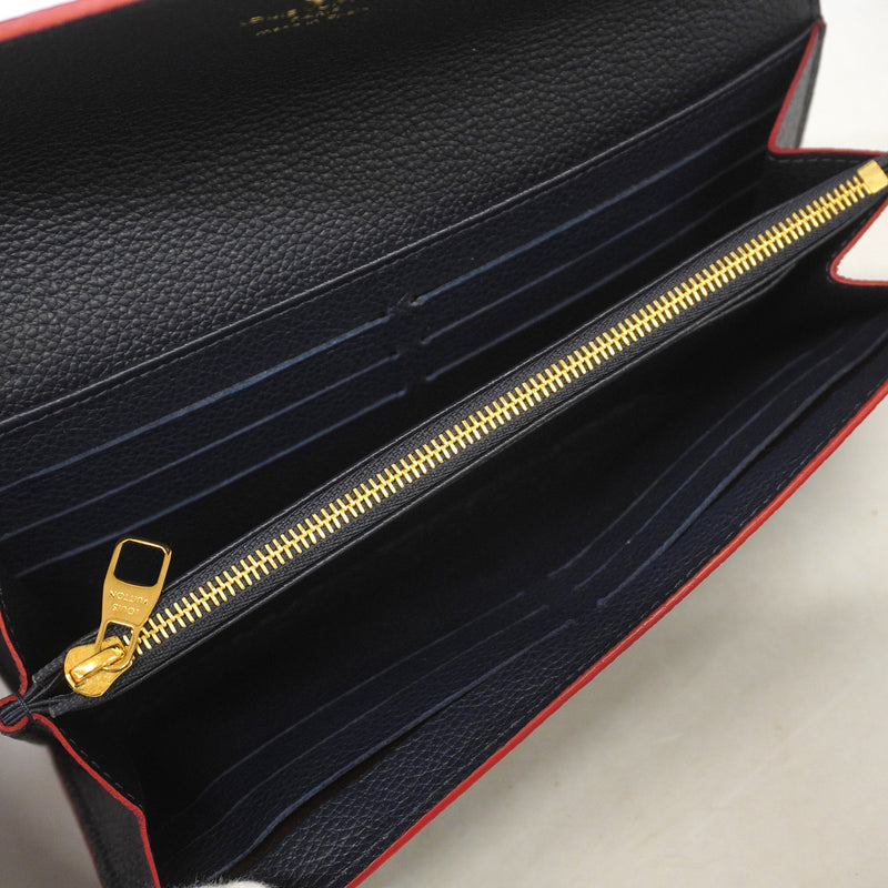 【6he5236】ルイヴィトン 長財布 モノグラム・アンプラント ポルトフォイユサラ M62125 マリーヌルージュ【中古】レディース