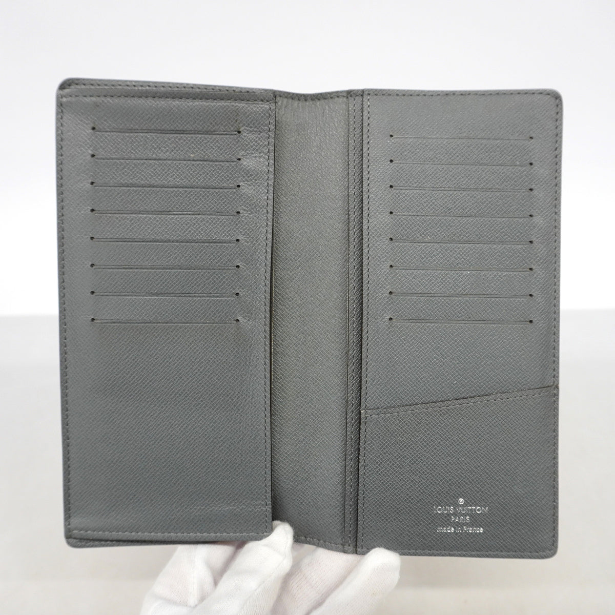 【6he5238】ルイヴィトン 長財布 タイガ ポルトフォイユロン M33401 グラシエ【中古】メンズ